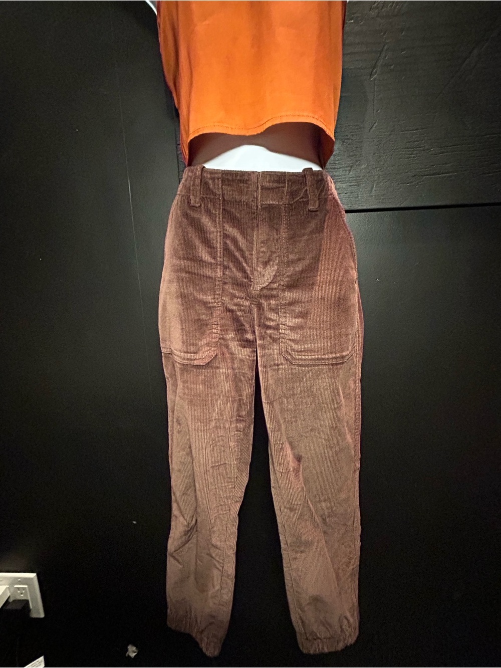 Banana Republic Brown Corduroy Straight-Leg Pants - Picture 2 of 5